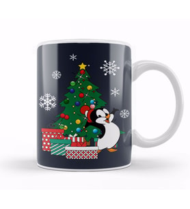 Chilly Willy Around The Christmas Tree Kupa Bardak Porselen