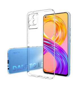 Realme 8 Pro Uyumlu Kılıf Zore Süper Silikon Kapak (Renksiz)