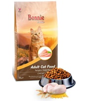 Bonnie Adult Cat Chıcken 10 kg (Kahverengi)