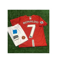 Manchesterr/Unitedd Moskova 2008 Sezonu Cristiano Ronaldo Çocuk Forması 3'lü Set (RED) (Kırmızı)