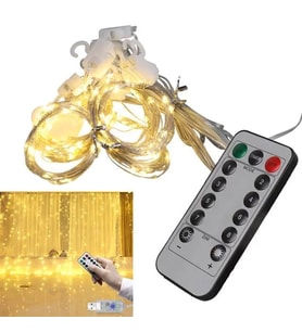 Winnboss Ekl-11 300 Günışığı Ledli Peri Motifli 3X3 Perde Dekoratif Aydınlatma 8 Modlu Usb 5Vdc Kum