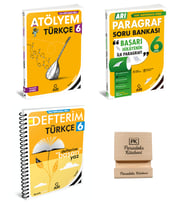 Arı 6. Sınıf Türkçe Atölyem - Defterim ve Paragraf Soru Bankası 3lü Set + Telefon Standı