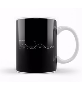 Maths And Science Sine Wave Kupa Bardak Porselen