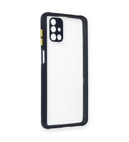 Samsung Galaxy M51 Kılıf Miami Şeffaf Silikon - Lacivert