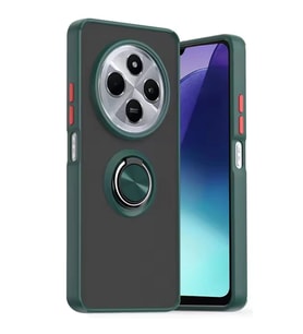 Xiaomi Redmi 14c Kılıf Montreal Yüzüklü Silikon Kapak - Yeşil