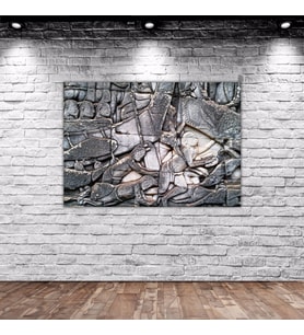 BK Home Duvar Oyma Tasarımlı Kanvas Tablo 70x100cm-3