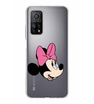 Xiaomi Mi 10 T Uyumlu Kapak Minnie Mouse Tasarımlı Şeffaf Silikon Kılıf