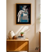 Prenses Mononoke Anime Poster, Ahşap Çerçeveli Duvar Tablosu - Anime Severlere Özel