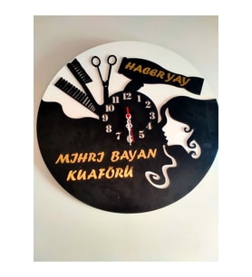 Kuaförü Için Dekoratif Duvar Saati -3