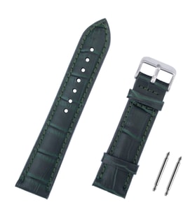 Yeşil Kroko Hakiki Deri Saat Kordonu Kayış 22mm
