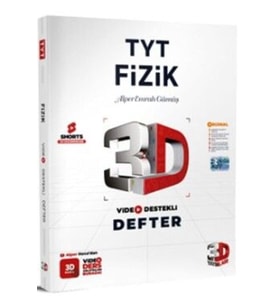 3D TYT Fizik Defter Video Destekli