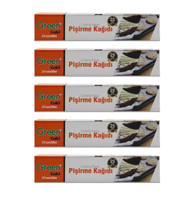Green Cuki Yağlı Fırın Tepsi Pişirme Kızartma Kağıdı - 37 Cm. x 50 Metre - 5 Kutu