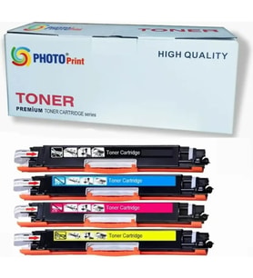 Photo Print® Hp Laserjet CLP-7010 Uyumlu 4 Renk Muadil Toner Seti CRG-729 (Çok Renkli)