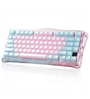 GravaStar Mercury K1 Lite RGB Kablosuz Mekanik Gaming Klavye, İngilizce Q, Lumen Rose