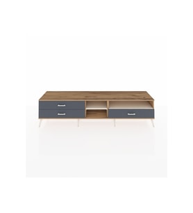 Hyperion TV Ünitesi 2 Raflı 3 Çekmeceli  220x44x51 Çam-Aytaşı/Antrasit