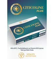 Vitality Nutrition CITICOLINE PLUS ( Sitikolin + Alfa GPC + Fosfotidilserin ) içeren Takviye Edici Gıda
