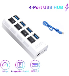 TAPLIN TK-113 4 Port USB 3.0 Çoklayıcı (Beyaz)