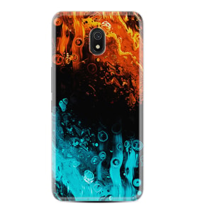 Xiaomi Redmi 8A 8 Pro 9C 9T 10C 11T Pro Kılıf Desenli Silikon Orange Blue Color 1665