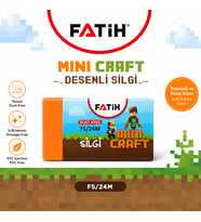 Fatih Mini Craft Desenli Silgi Tozsuz İz Bırakmaz PVC İçermez Yumuşak Silgi 4 Adet
