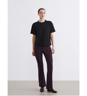 LCW Modest Bordo Dar Fit Kadın İspanyol Paça Pantolon