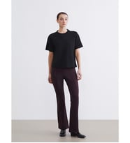 LCW Modest Bordo Dar Fit Kadın İspanyol Paça Pantolon