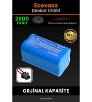 Ecovacs Deebot DN661 2600mAh Robot Süpürge Bataryası - Sertifikalı Güvenlik, Gerçek Kapasite