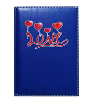 PROMOSYON DENİZİ  I LOVE YOU 5 GÖRSELLİ LACİVERT RUHSAT KABI