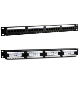Powermaster PM-4494 24’Lü Utp Cat6 Patch Panel 19 İnç Kabinde Kullanılabilir Ethernet İnternet Soket