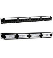 Powermaster PM-4494 24’Lü Utp Cat6 Patch Panel 19 İnç Kabinde Kullanılabilir Ethernet İnternet Soket