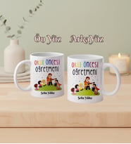 Kişiye Özel Okul Öncesi Öğretmeni Kupa Bardak