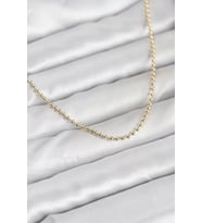 CM 14K Gold Renk Top Zincirli Model 60 cm Kadın Kolye - TJ-BKO10937