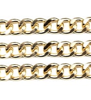 Alüminyum Çanta ve Takı Zinciri 10 MM (1 Metre)  Altın