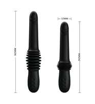 LilituShop USB Şarjlı İleri Geri Hareketli Teknolojik Vibratör Siyah - Pazuzu