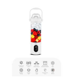 ŞARJLI TAŞINABİLİR SMOOTHİE BLENDER 700MLBUZ KIRMA - ÇELİK BIÇAK MANYETİK ŞARJ 150W 4500mAh SHB-7504 GO-53-vice 00227