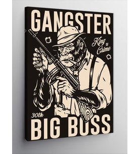 Kanvas Tablo Gangster Goril