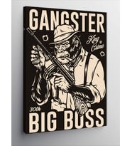Kanvas Tablo Gangster Goril
