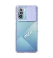 Xiaomi Poco F3 Kılıf Palm Buzlu Kamera Sürgülü Silikon - Lila