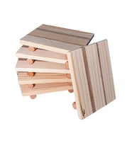 Doğal ahşap Bardak altlığı fincan altlığı çay tabağı (6lı set)