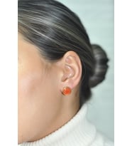 Kadir Jewellery 22 Ayar Altın Kaplama Kadın Minimal Küpe -El İşçiliği Ve Hipoalerjenik Küpe