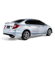 Honda Civic FB7 (2012-2016) Modulo Black Edition Arka Tampon Eki - Difüzör (Plastik)