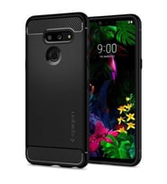 Spigen G8 ThinQ ile Uyumlu Kılıf Rugged Armor Matte Black