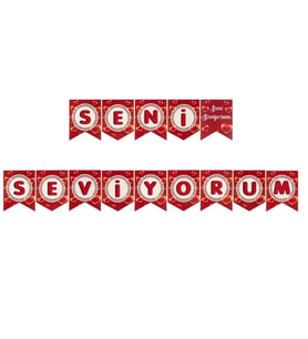 Seni Seviyorum Banner Afiş Set