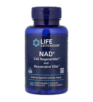 Nad+ Cell Regenerator and Resveratrol Elite Defense against Cellular Aging Veg. Capsules
