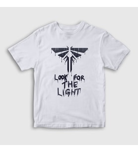 Presmono Unisex Çocuk Beyaz Look For The Light The Last Of Us T-Shirt 522869tt (Beyaz)