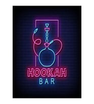 HOOKAH BAR Yazılı Neon Tabela