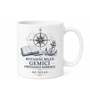 Gemi Kaptanına Seyir Defteri Liman Yanaşma Rota Belirleme Kupa Bardak Hediye
