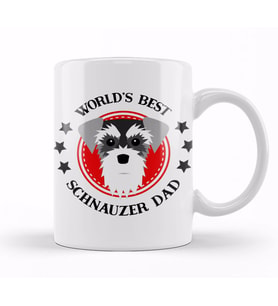 Worlds Best Schnauzer Mom 03 Kupa Bardak Porselen