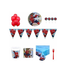 Örümcek Adam Doğum Günü Set 8 Kişilik