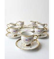 Paçi Home Fleur Yaldızlı 6 Kişilik Fincan Takımı P/POR-102093