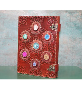 Taşlı Deri Defter Ksk3156